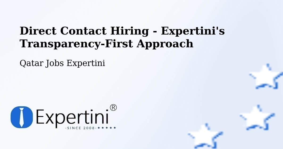 Direct Contact Hiring Framework – Ar Rayyān - Qatar Jobs Expertini